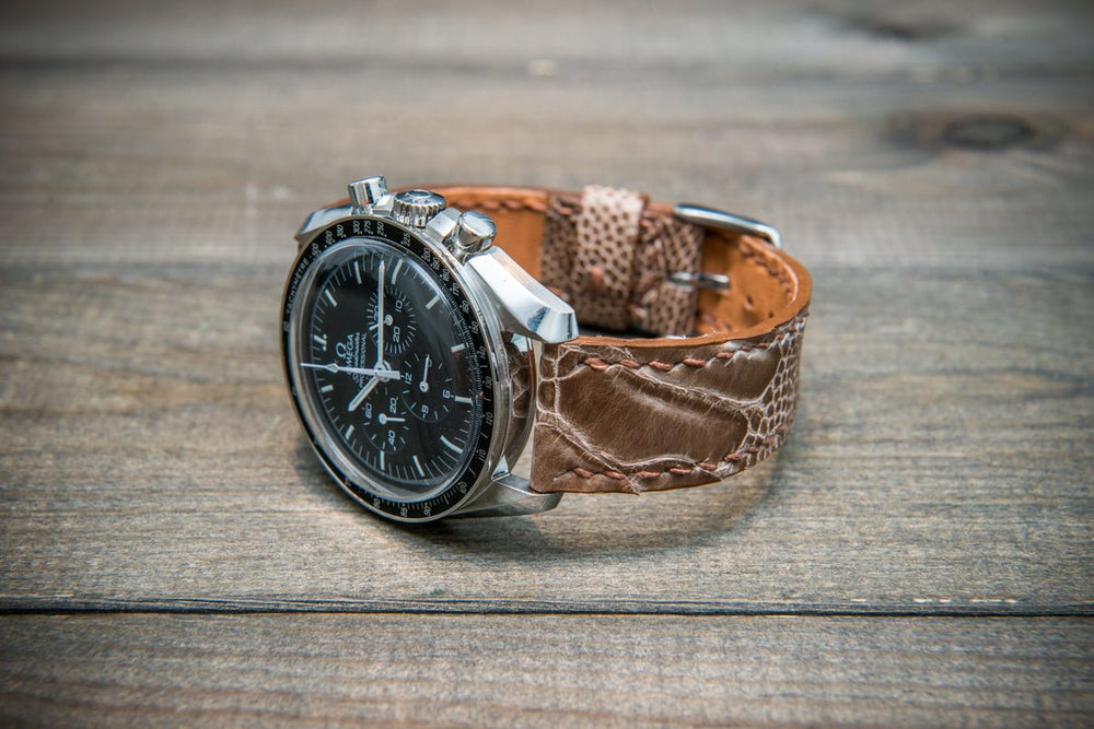 finwatchstraps Vachetta Leather Watch Strap, New Oily Moro 10-26 mm