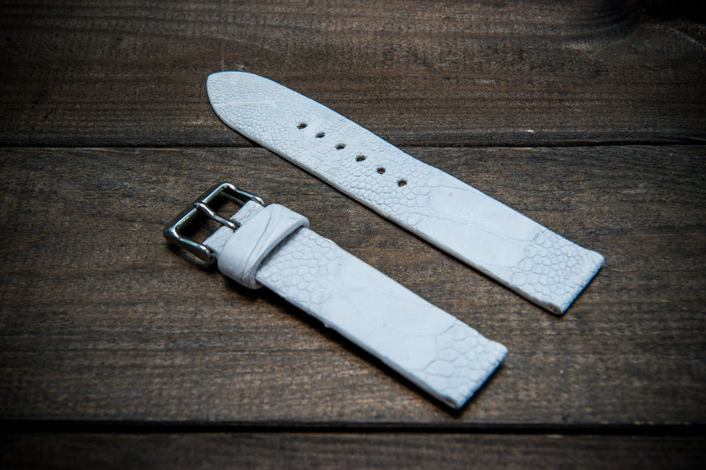 Genuine Ostrich Skin Watch Band Blue Replacement Strap Tech Swiss