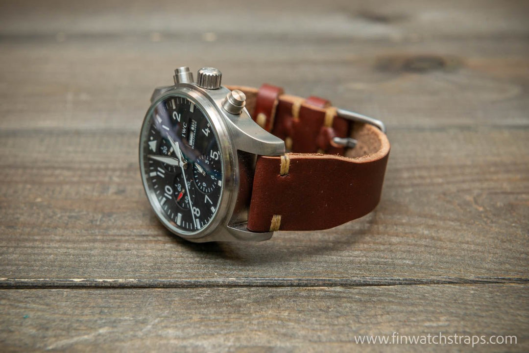 Leather Luxus Uhrenarmband Premium Ostrich Grain Watch Strap