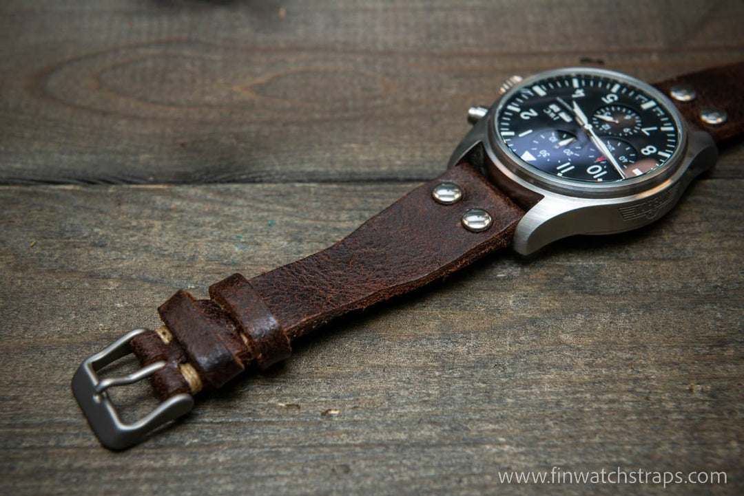 Watch strap, watch band, leather watch strap, leather watch band, finwatchstraps