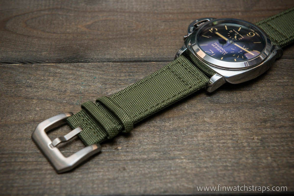 Panerai green canvas outlet strap