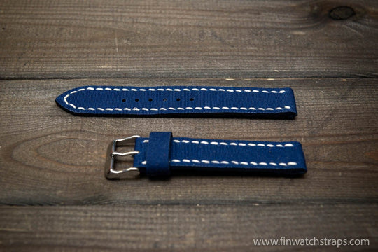 Sailcloth Marine Canvas handmade watch straps by FinWatchStraps® - finwatchstraps