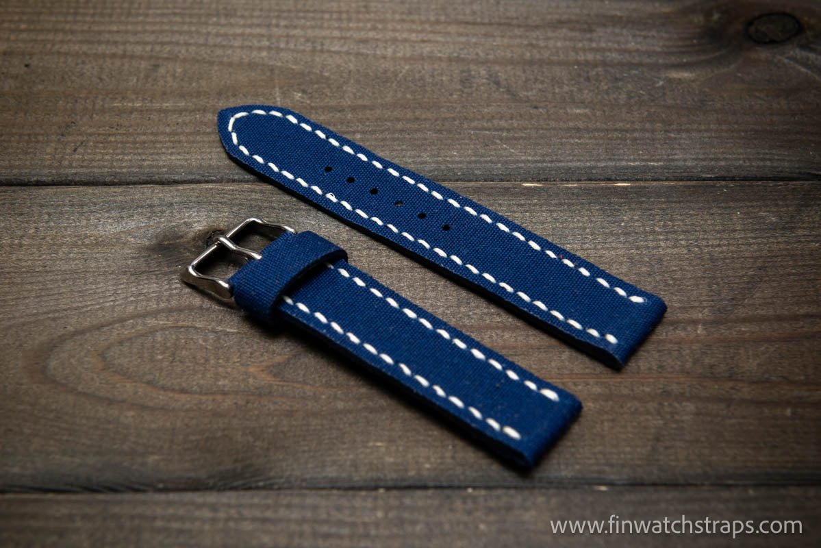 Sailcloth Marine Canvas handmade watch straps by FinWatchStraps® - finwatchstraps