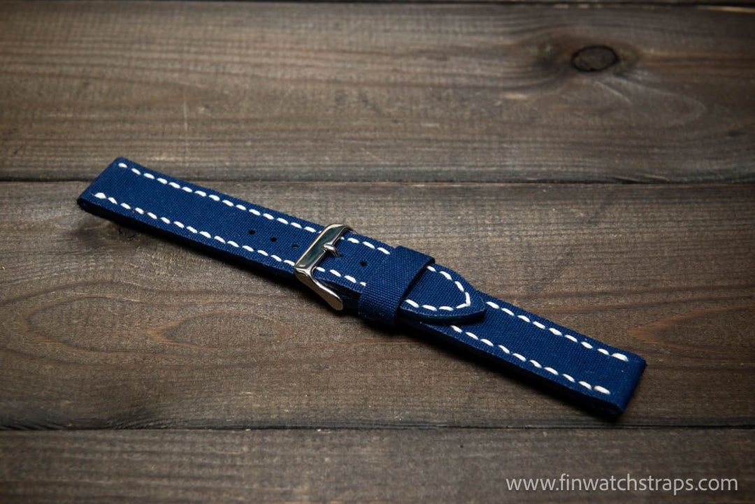 Sailcloth Marine Canvas handmade watch straps by FinWatchStraps® - finwatchstraps