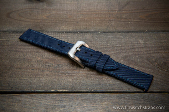 Sailcloth waterproof watch strap. PAM style buckle. - finwatchstraps