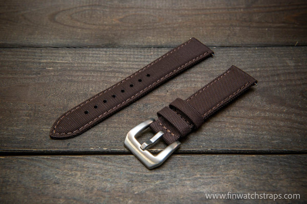 Sailcloth waterproof watch strap. PAM style buckle. - finwatchstraps