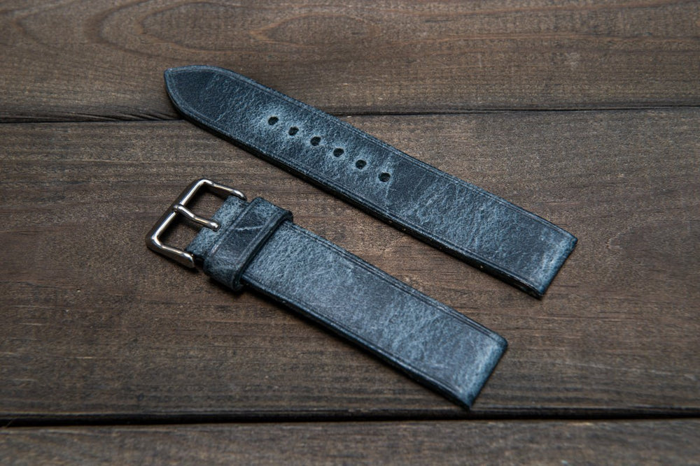 Vintage suede leather watch strap, suede watch band, handmade in Finland