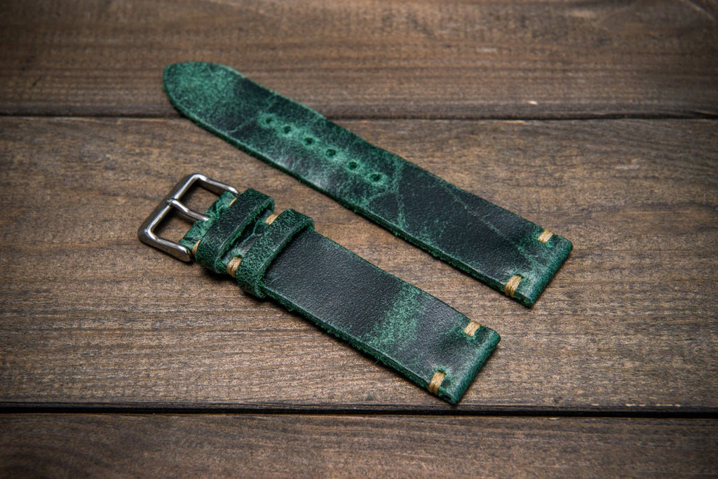 ドイツ製　象革バンド（20mm2本） ドイツ製 象革バンド（20mm2本） German Leather Strap, 20mm