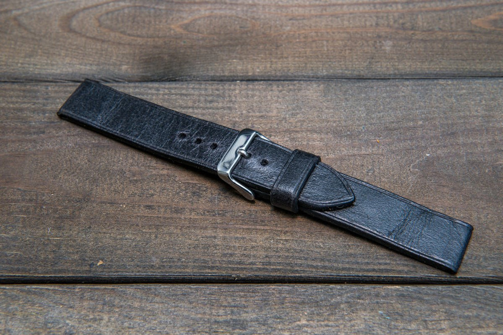 MAIKES Handmade Watchband calfskin strap men's Vintage Genuine