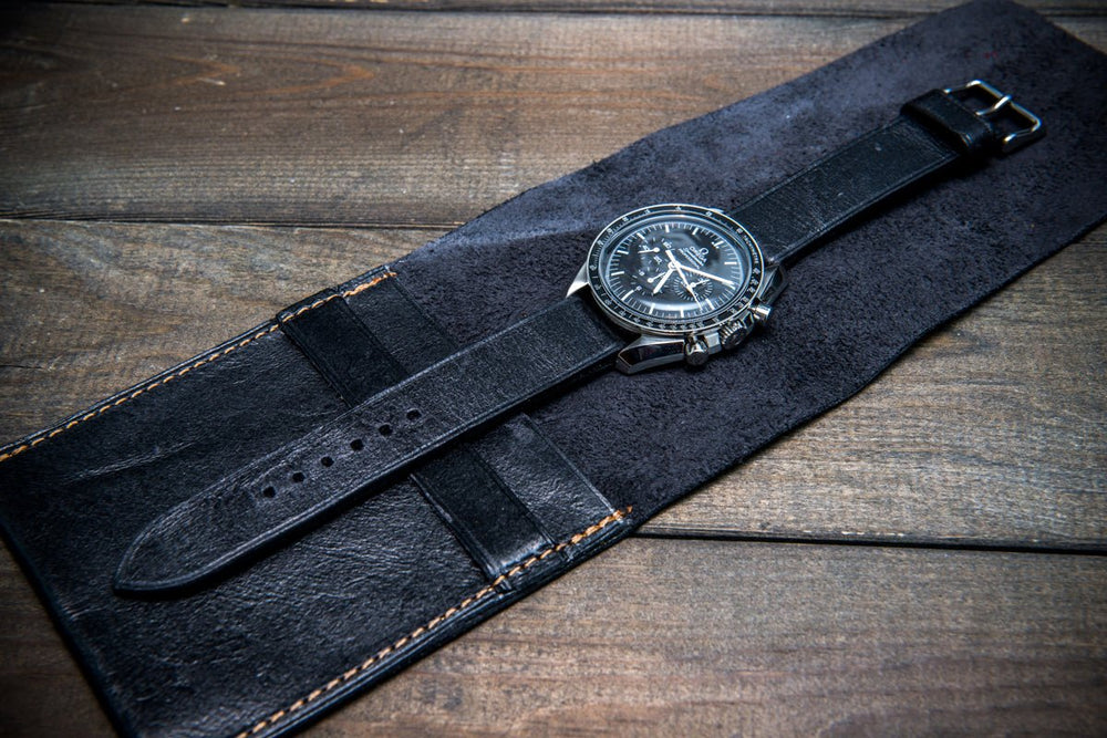  ANKANG Genuine Leather Rivet Watchband 20mm 21mm 22mm