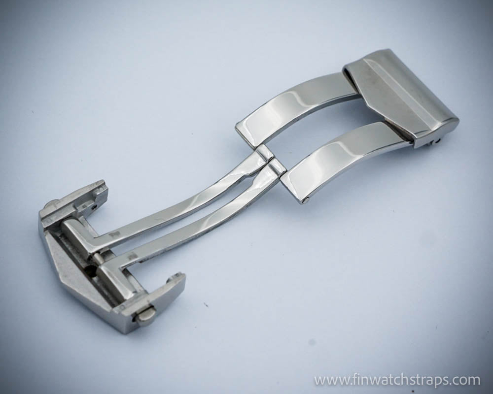 Tag Heuer deployment clasp/ matte silver