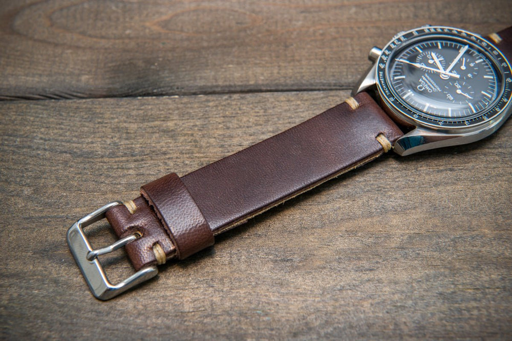 Vachetta Leather Watch Strap, New Oily Moro 10-26 mm