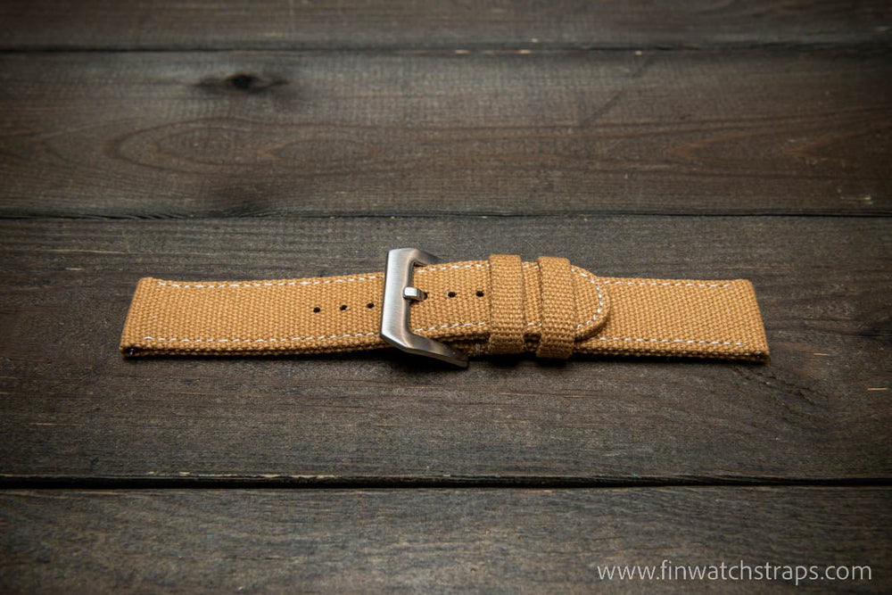 Vintage canvas watch strap 20 mm 22 mm 24 mm
