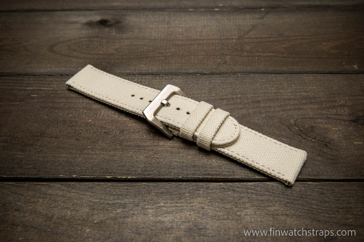 Vintage canvas watch strap