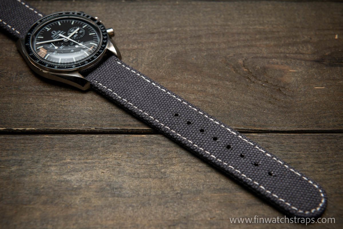 Canvas Uhrenarmband 19mm 19mm Japanischer Schwerer Baumwoll-Canvas