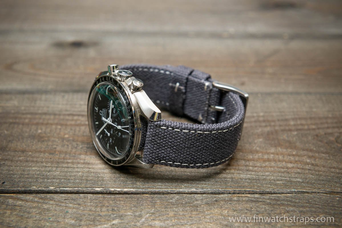 Vintage canvas watch strap