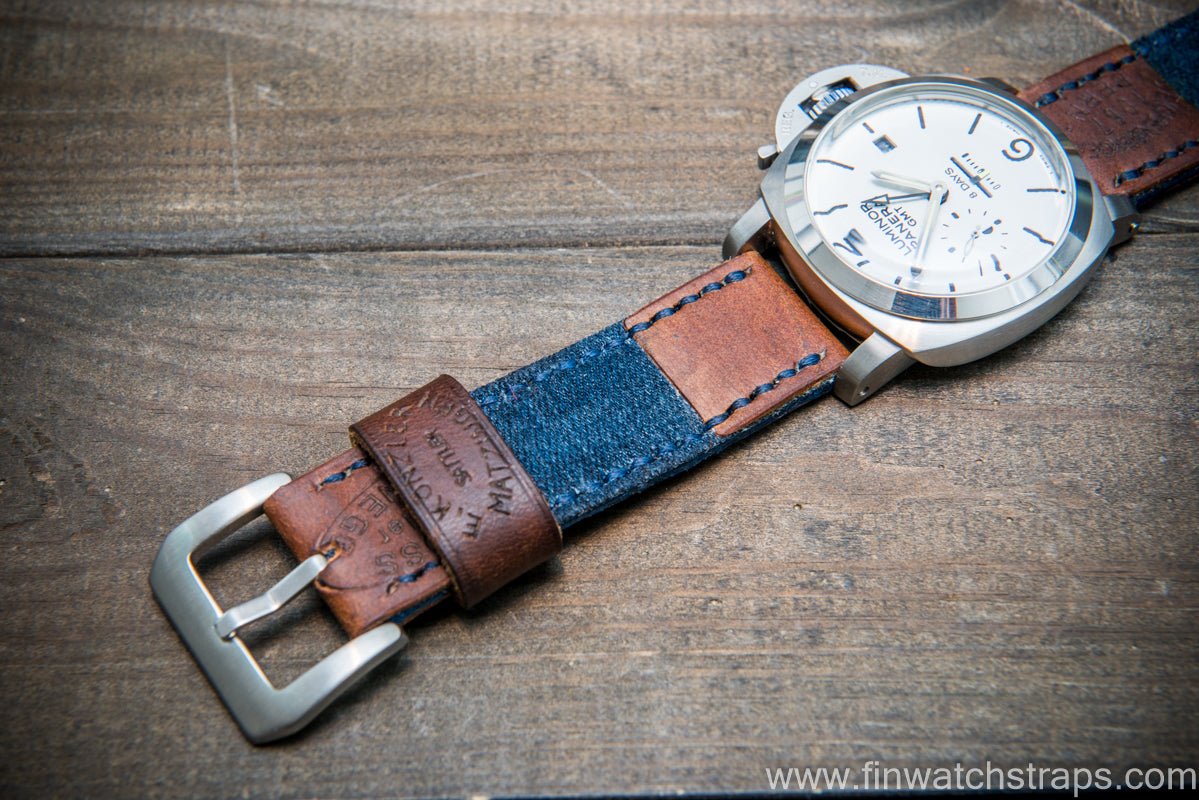 Denim Leather Strap 10mm 12mm 14mm 16mm 18mm 20mm 22m Denim Canvas Watch  Band Accessories Belt for Cowboy Wristband - AliExpress