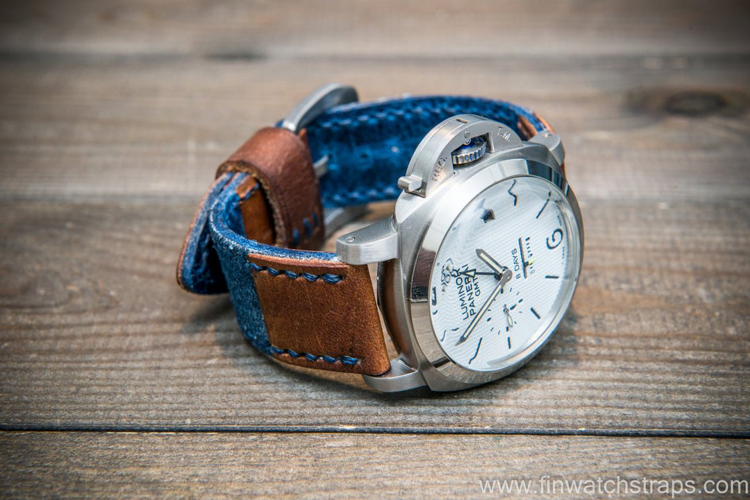 Cinturini 22mm Panerai Cinturini Cinturino Vintage In Denim Per