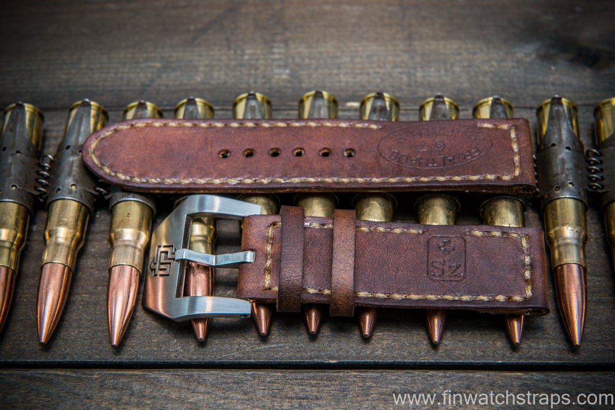 Vintage Swiss Ammo Watch band for Panerai, dates back to 1930th-1960th