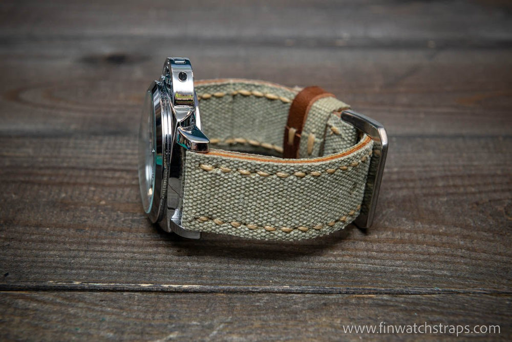 Distressed canvas clearance watch strap