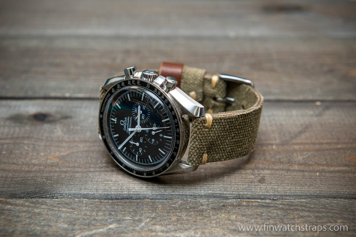 Custom canvas watch straps discount